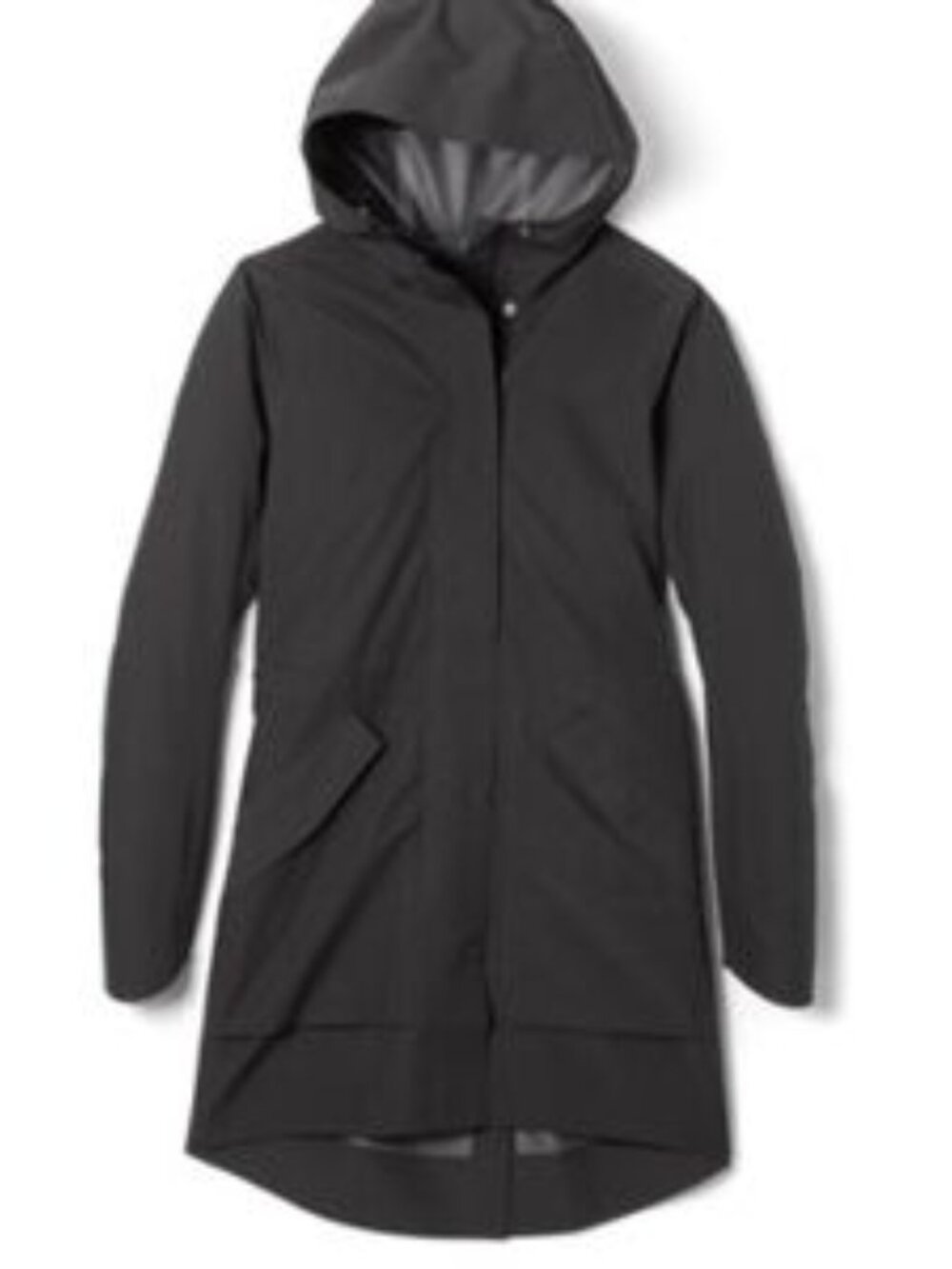 REI Co-Op Pike Street Trench Coat Rain Jacket Black XL EUC